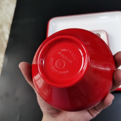 좋은 가격 로고 맞춘 멜라민 사발, 고전 스타일 A5 100% 멜라민 서빙 접시 온라인으로