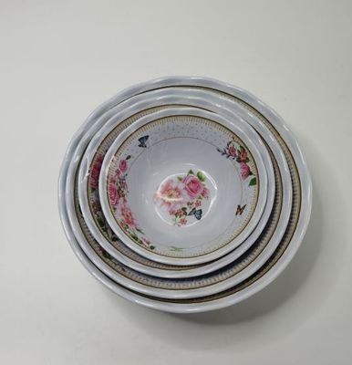 좋은 가격 세라믹 외관과 밝은 색상을 가진 메라민 식용 그릇 온라인으로