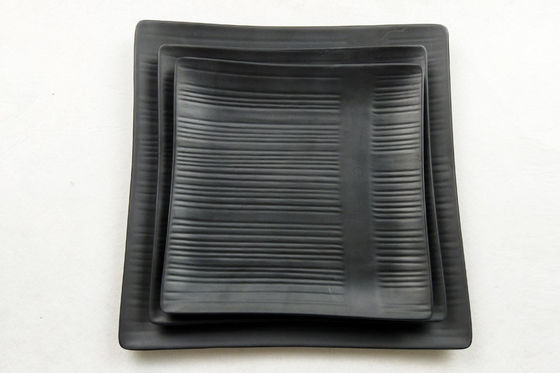 좋은 가격 소매 불가침 블랙 매트 멜라민 그릇 - 스크래치 저항한 한국식 식탁 온라인으로